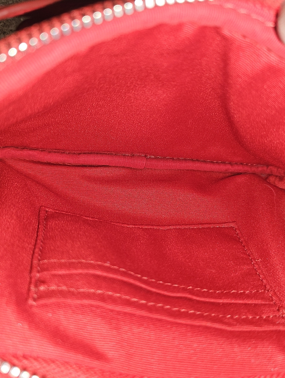 Coach Double Zip Camera Crossbody Bag Red Pebbled Leather F65988 | Boutique EUC - Picture 10 of 11